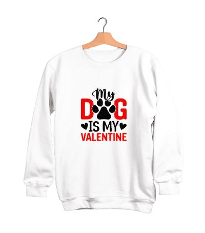 Felpa unisex my dog is my valentine