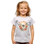 T-shirt in cotone girocollo per bambini