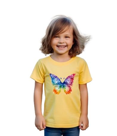 T-shirt bambini la farfalla-vivocolour