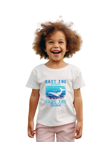 T-shirt save the whales save the world-vivocolour