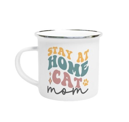 Tazza originale smaltata cat mom