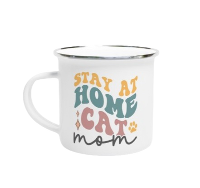 Tazza originale smaltata cat mom